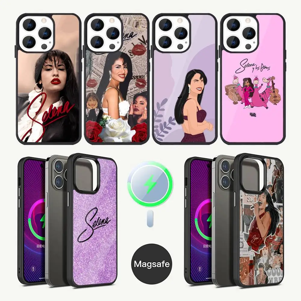 

Singer Selena Quintanilla Phone Case For iPhone 16,15,14,13,12,11,Plus,Pro,Max Mini Magsafe Magnetic Wireless Charging