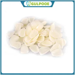 GULPOOE Dental False Teeth Temporary Crown Teeth Veneers Teeth Upper Anterior Whitening Oral Care Resin Anterior Composite