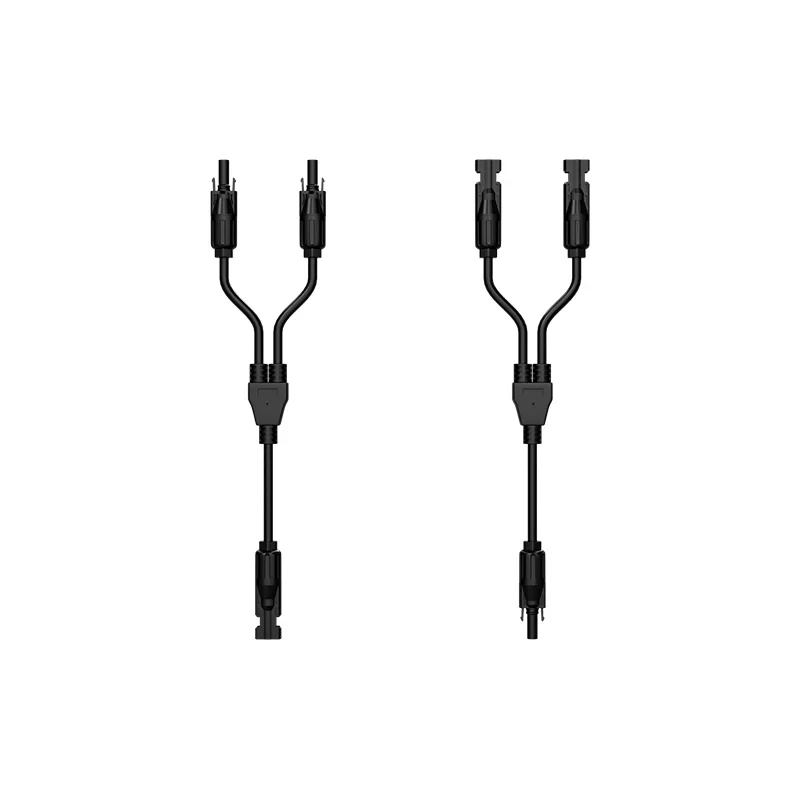 1paar Y Solarstecker Verteiler Buchse 2 Fach Solarpanel Kabel Adapter Solarkabel