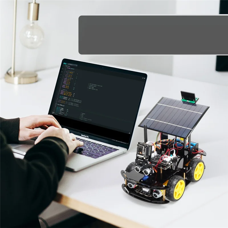 

A30M-Programmable Robot Car Kit For Arduino Profesional ESP32 Cam Solar Tracking And Charging Set DIY Electronics Project