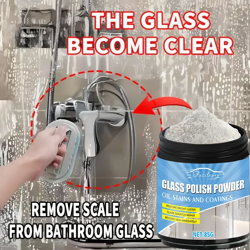 NEW! Glass Polishing Powder, Specially Designed to Repair Scratches, Enhance Clarity, Is Ideal for Vehicle Windows, Household Gl
