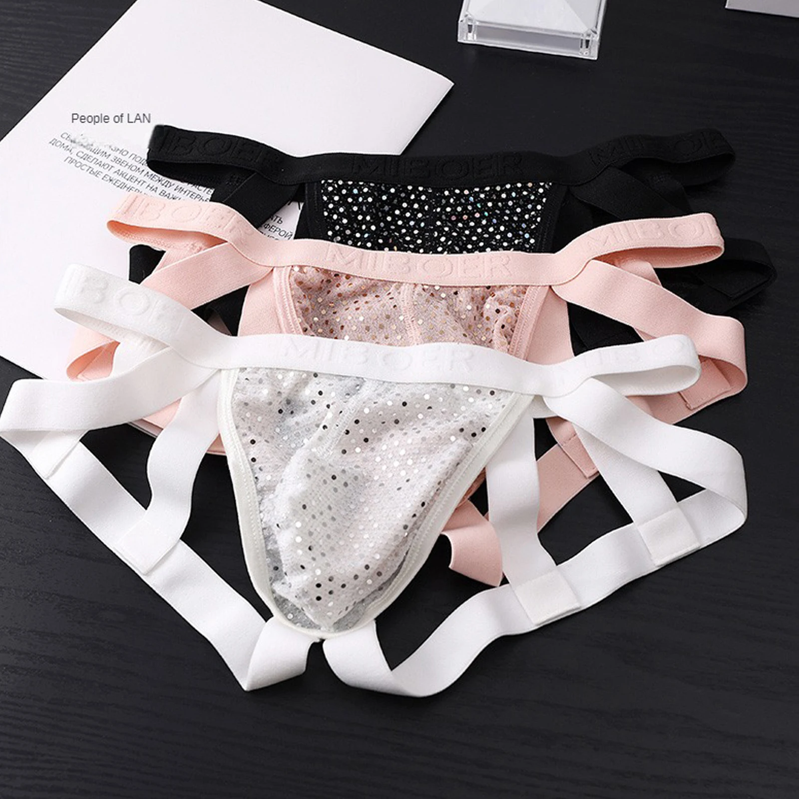 

Sexy Anal Thong Men's G String Bondage Straps BDSM Gay Lingerie Sex Toys Erotic Costume Hollow Hip-baring Penis Pouch Panties