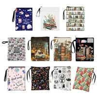 Fundas para Libros con Cremallera y Bolsillo Frontal, de Tela, para Diarios, Agendas, Cuadernos y Libros de Bolsillo