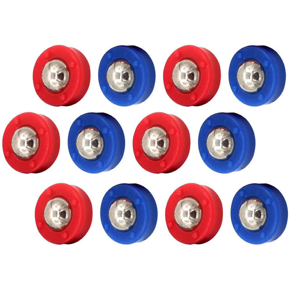 12 Pcs Tabletop Shuffleboard Pucks Rollers Toy Game Rolling Beads Supplies Fun Family Parts