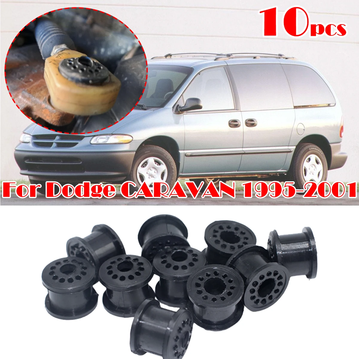 

10pc Manual Transmission Shift Cable Bushing For Dodge CARAVAN 1995-2001 4S6P-7412AA Gearbox Shifter Lever Linkage End Rubber