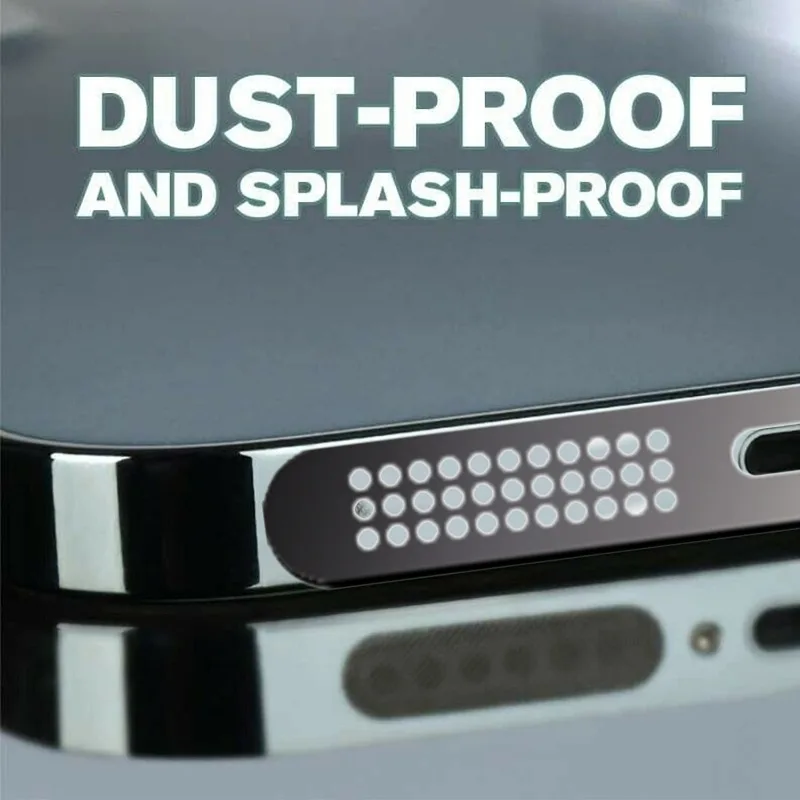 Metal Dustproof Net Sticker for IPhone 17 Pro Max Speaker Hole Anti-Dust Metal Mesh Dust Cover Silicone Dustplugs for IPhone17