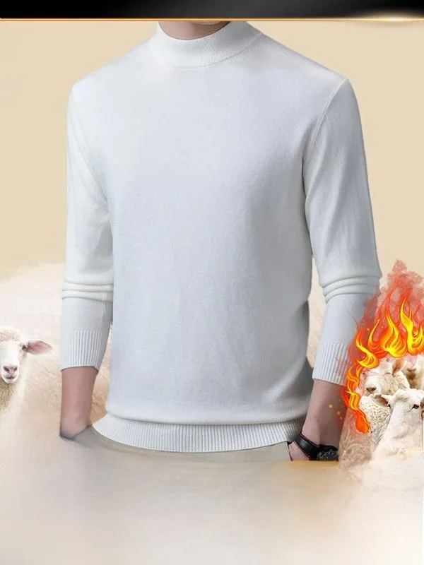 

Pierre Cardin Men's Thiened Knitted Camere Sweater f High Collar Winter Faion Ci Casual Long Sve Busin Casual