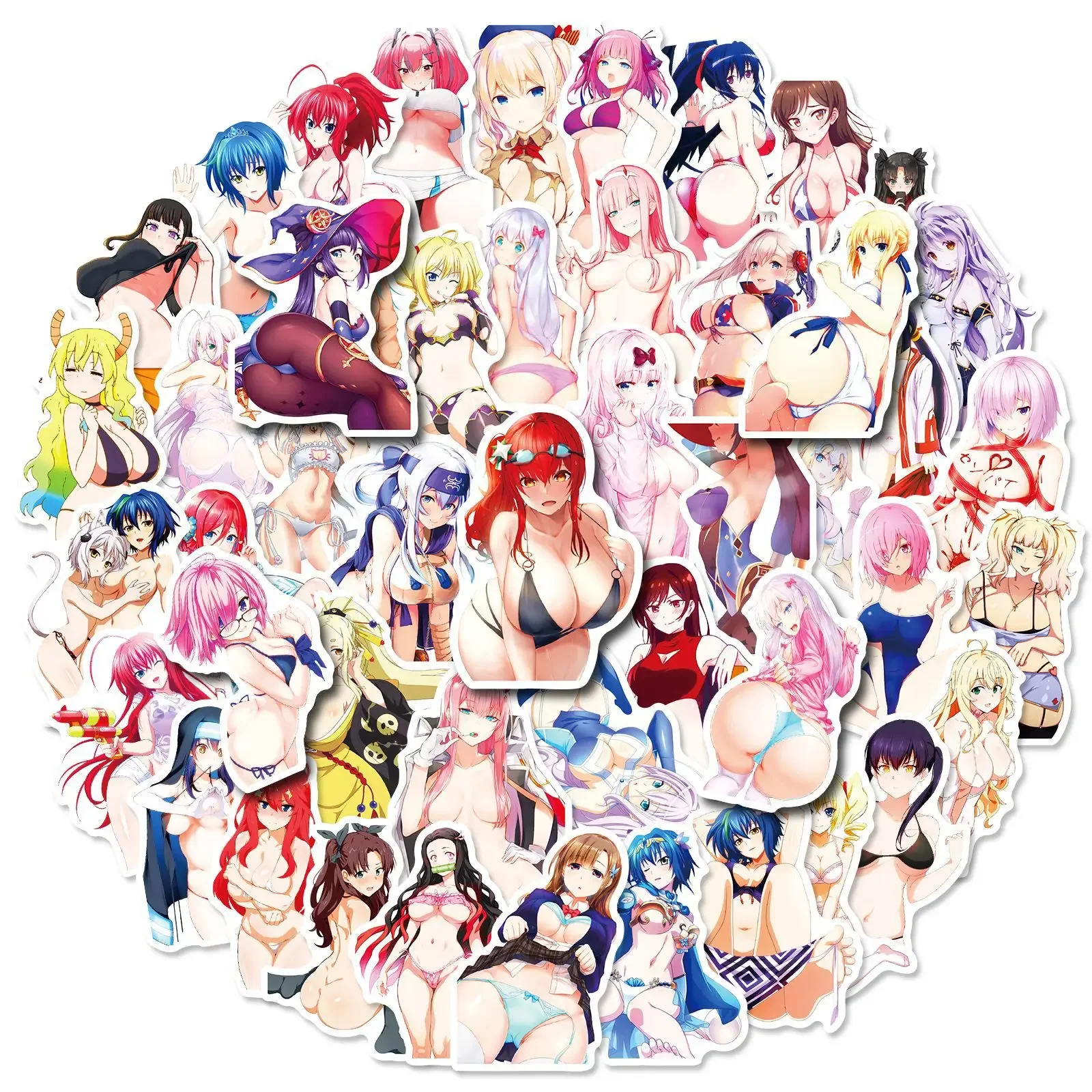 50pcs Anime Beauty Anime Image Sexy Bunny Girl Graffiti adesivi impermeabili