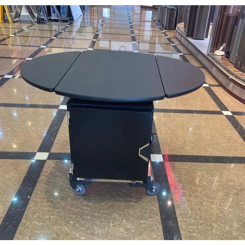 Stainless Steel Unheated Box Folding Design Business Hotel Room Food Warmer Service Car