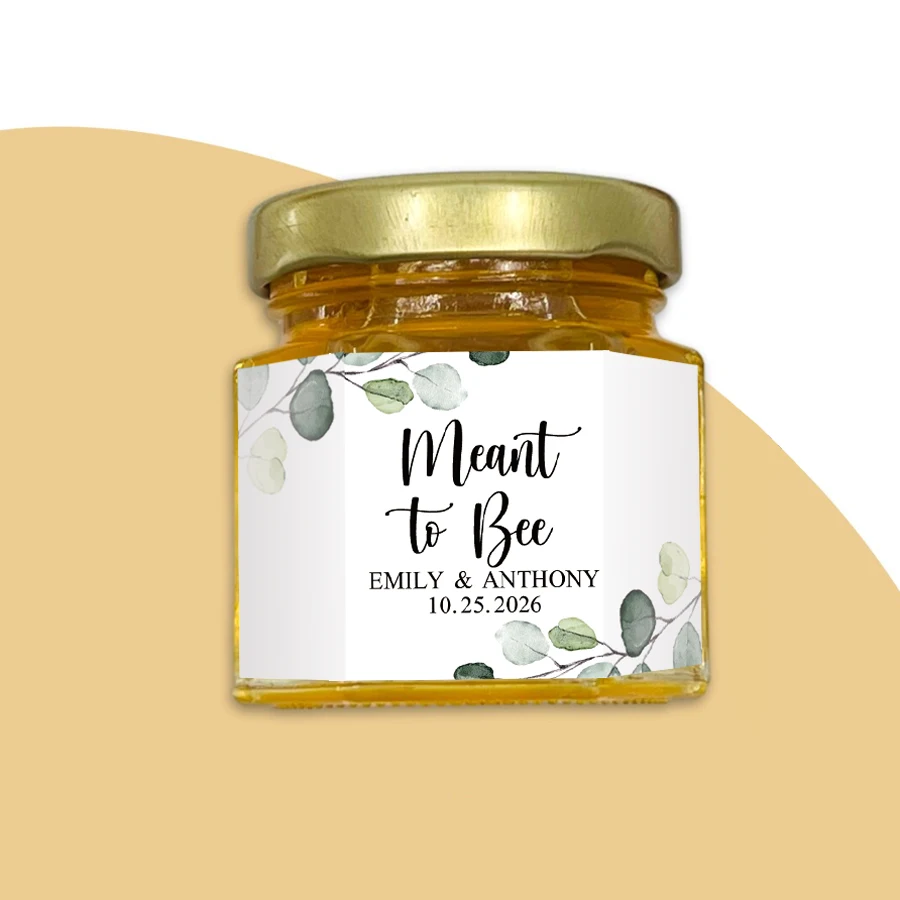 

48PCS Personalized Wedding Stickers Honey Jar Labels, Honey Sticker, Honey Gift Stickers Label, ONLY LABEL NOT CONTAIN HONEY