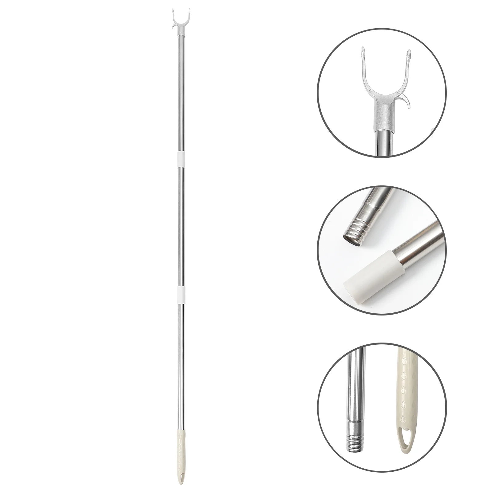 

Stitching Clothes Rail Shelf Brackets Rod Thickened Extender Splicable Drying Hook Pole Stainless Steel Man Home Fork