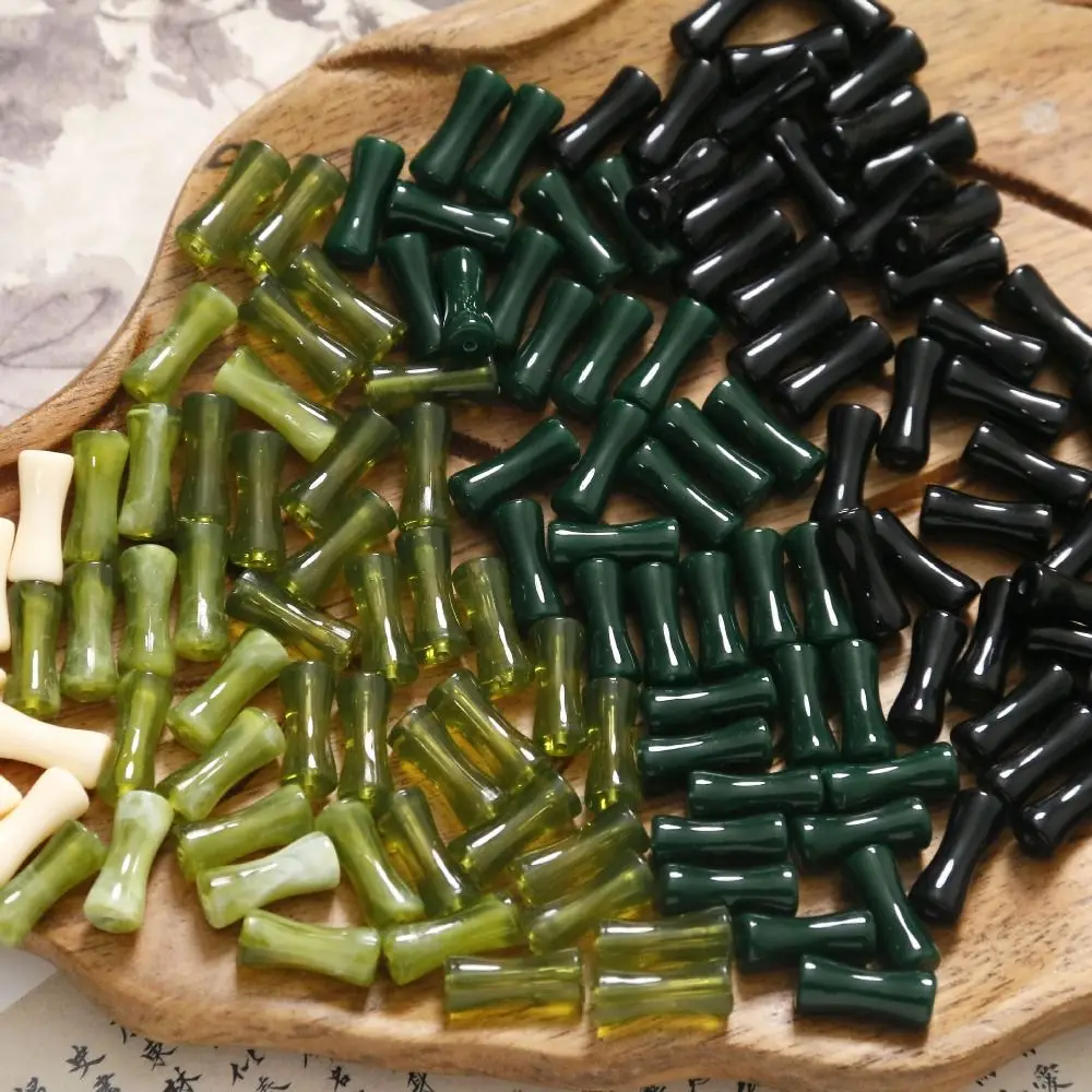 10 قطعة/الحقيبة فضفاض الخرز الخيزران شكل الخرز صنع المجوهرات سوار صنع عدة Lampwork الخرز Crafts بها بنفسك الحرف اليدوية الاكريليك الخرز #3