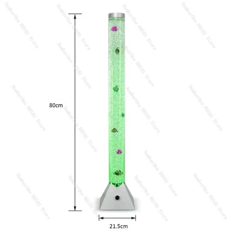 LED Bubble Tube Light with Floating Fish Design Creative Gift for Home Decor 2023
