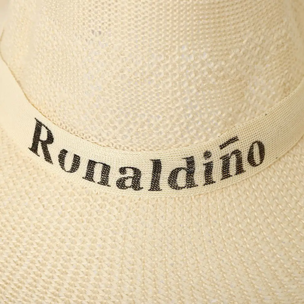 Sombrero de sol con protección UV de verano, sombrero de Jazz de viaje transpirable, gorra de paja de ala ancha para exteriores, hombres y mujeres