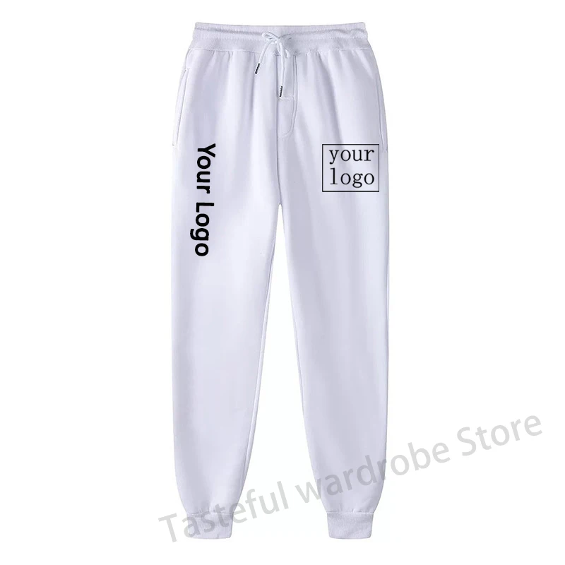 Your Own Design Brand Logo/Picture Personalized Custom Pants Text DIY Long Pants Casual Trousers Men Women Jogging Sweatpant