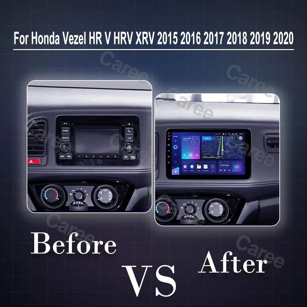 Android 15 For Honda Vezel HR V HRV XRV 2015 2016 2017 2018 2019 2020 Car Radio Multimedia Stereo Player Navigation GPS Carplay
