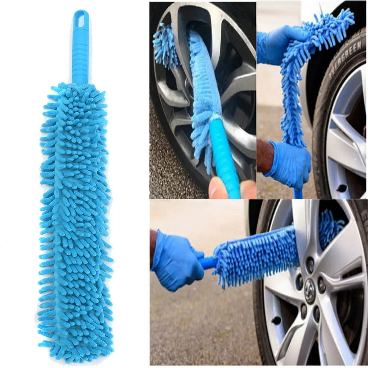 Car Duster Car Interior Cleaning Supplies Microfiber Duster Removes Brush Double-Sided Variety Chenille Duster