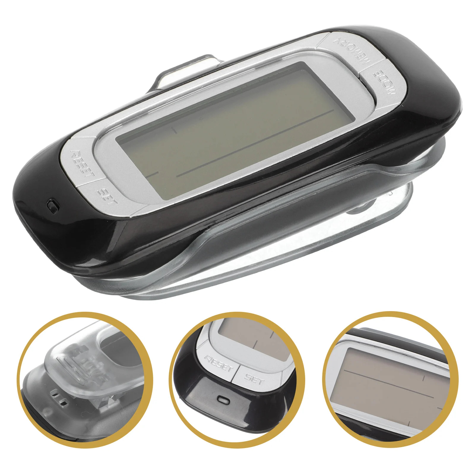 3d Pedometer Convenient Climbing Step Counter Multifunctional Passometer Portable Walking Creative for Fitness