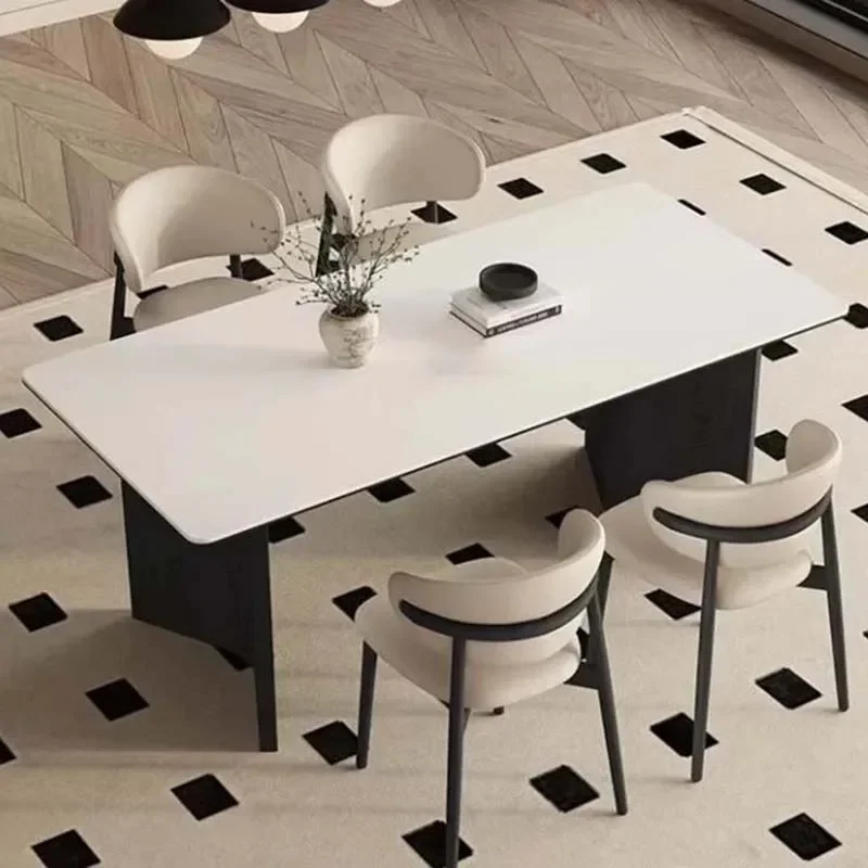 #Office Wooden Table Chairs Rectangular Big Modern Living Room Dining Table Restaurant Design Modern Muebles Unique Furniture