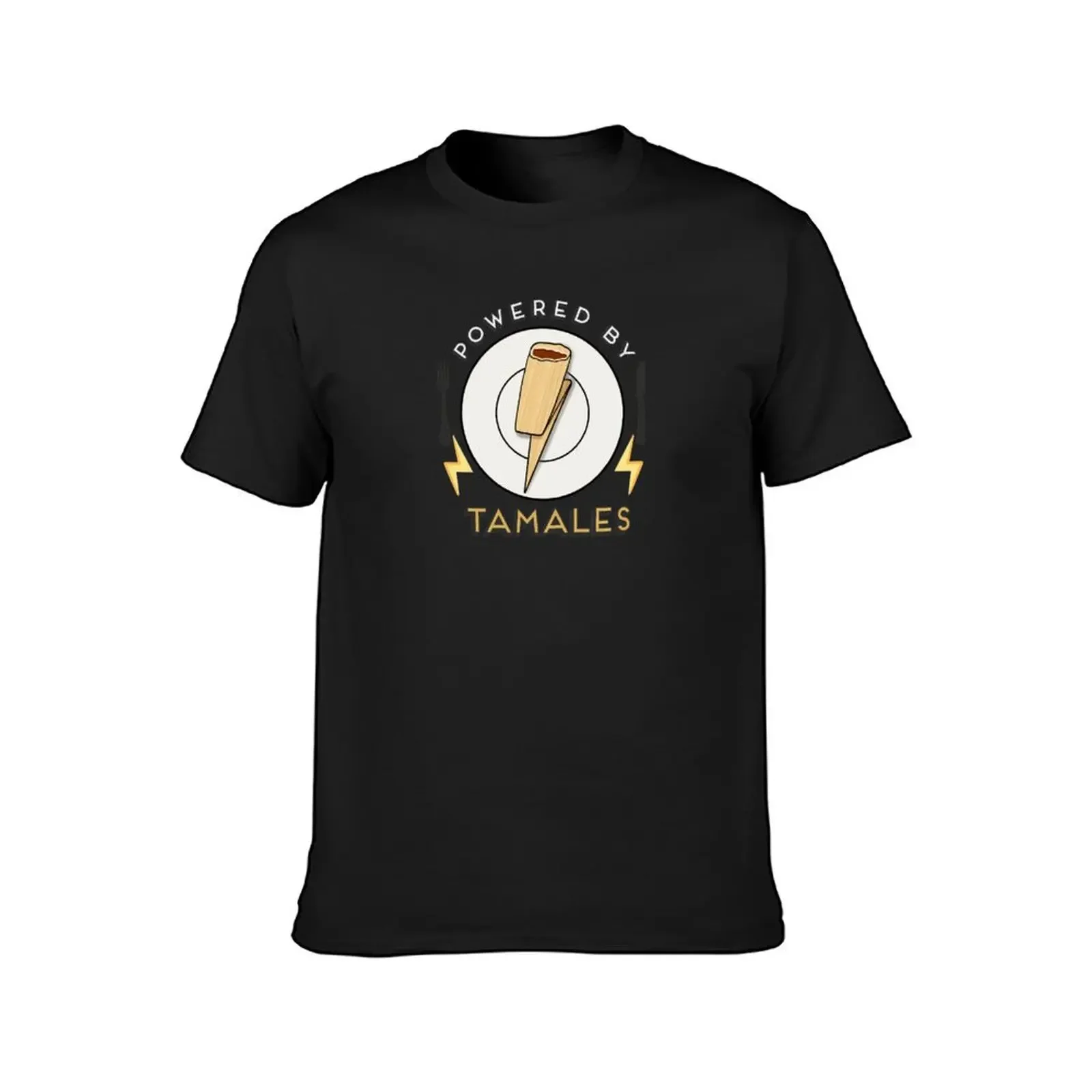 Funny Latino Food Powered by Tamales T-Shirt cute clothes oversized graphic tee man t shirt vintage t shirts mens plain t shirts