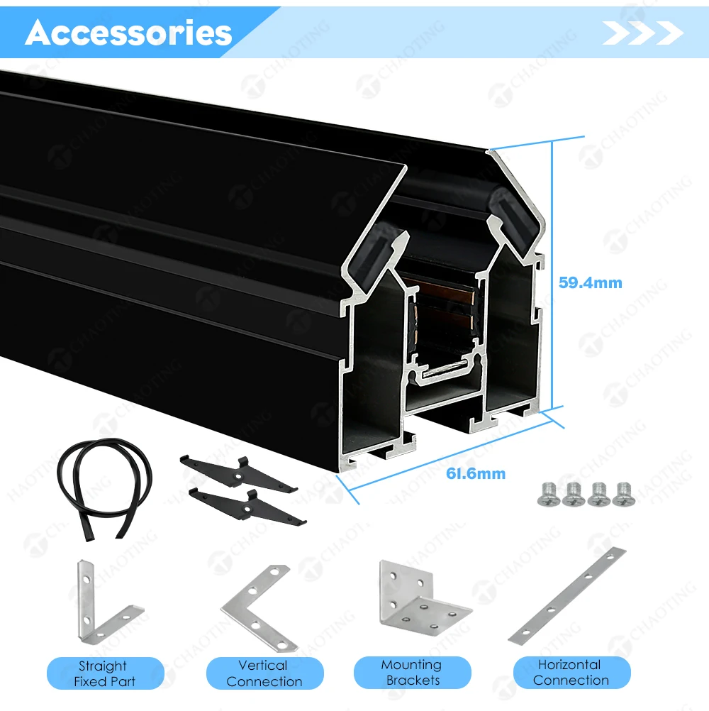 Faretto magnetico in alluminio 48V Tuya Wifi Track Lamps LED Smart Magnet Track Lighting Rail System per binario a soffitto teso