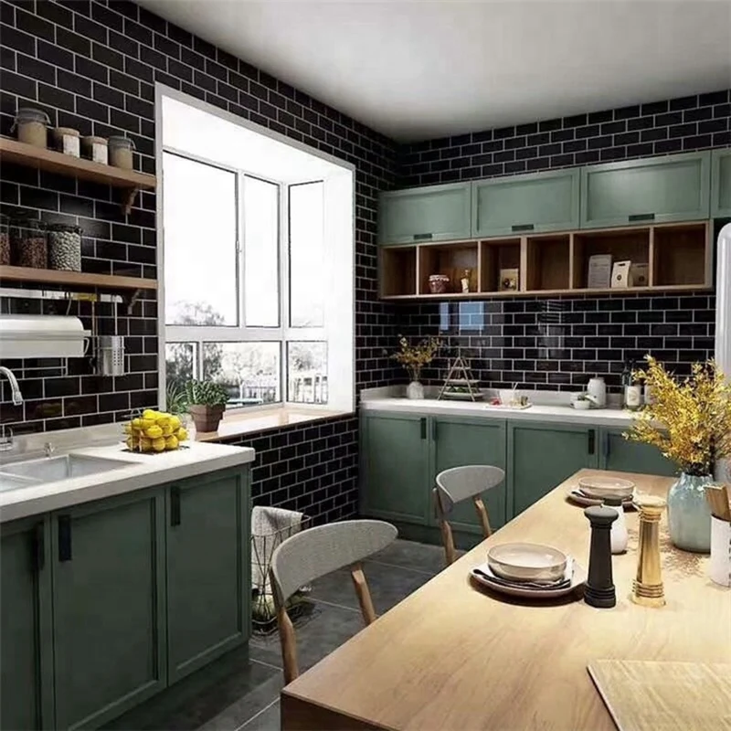 A67K-3D Wall Stickers Brick Wallpaper Tile For Kitchen Bathroom Backsplash Aunty-Tile Home Decoration 30X30cm