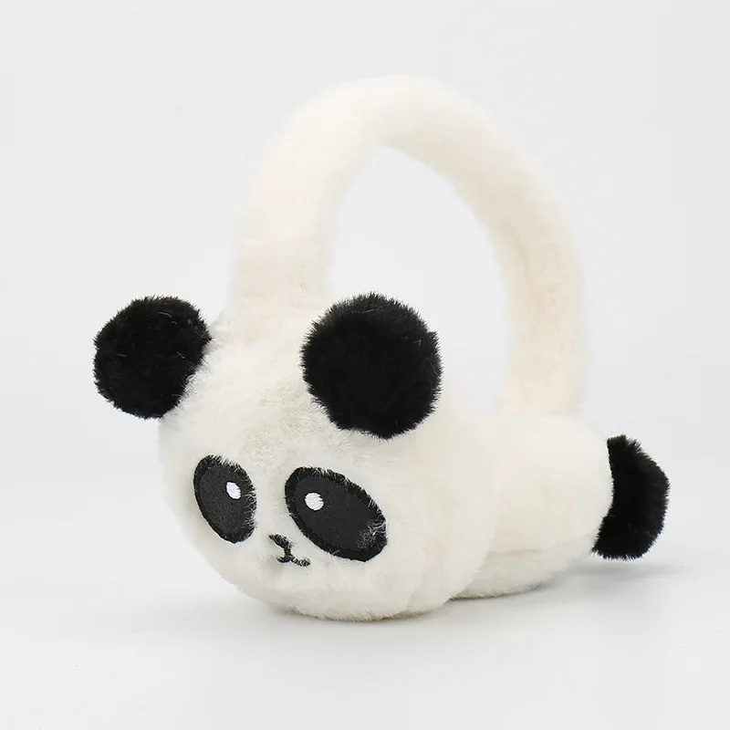 ฤดูหนาว WARM Earmuffs น่ารัก PANDA หูครอบคลุมนุ่มแคชเมียร์ปลอมขนสัตว์ Earlaps อุ่นหู-Muffs สําหรับเด็กหญิงเด็กชายวันเกิดของ...