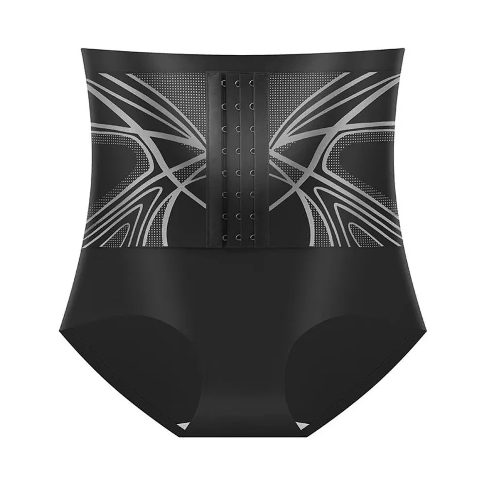 With Hooks Design Waist Trainer Shapewear Seamless Firm Compression Seamless High Waist Briefs High Waist Adjustable