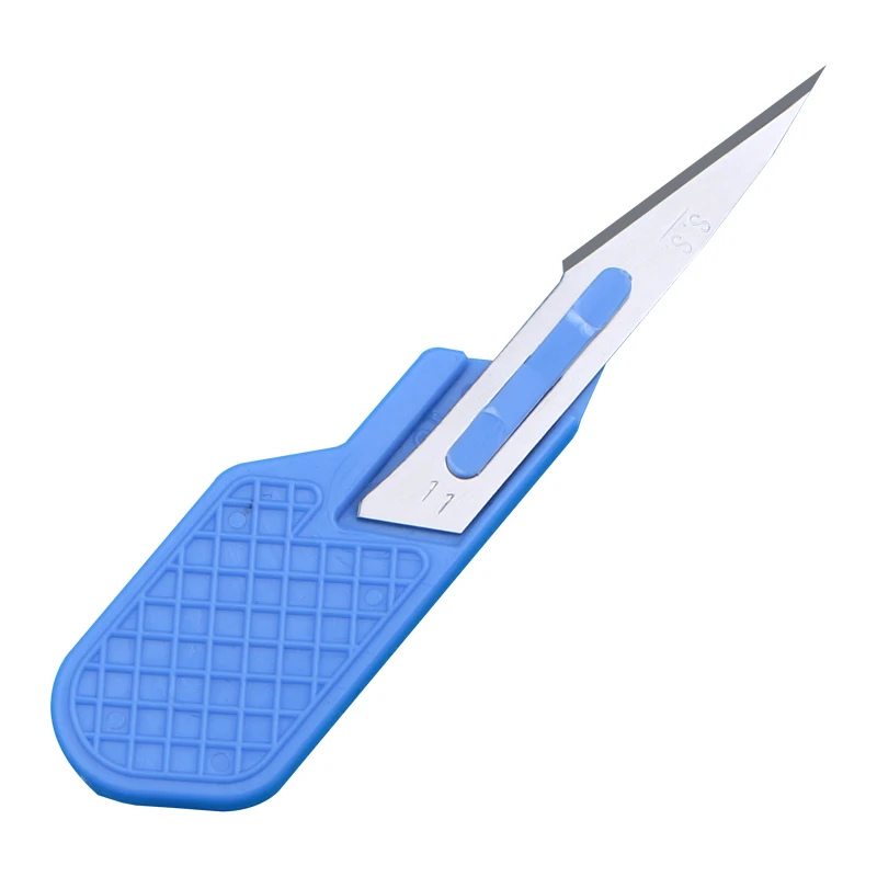 Surgical blade 11 gauge pointed plastic trimmer cutting blade