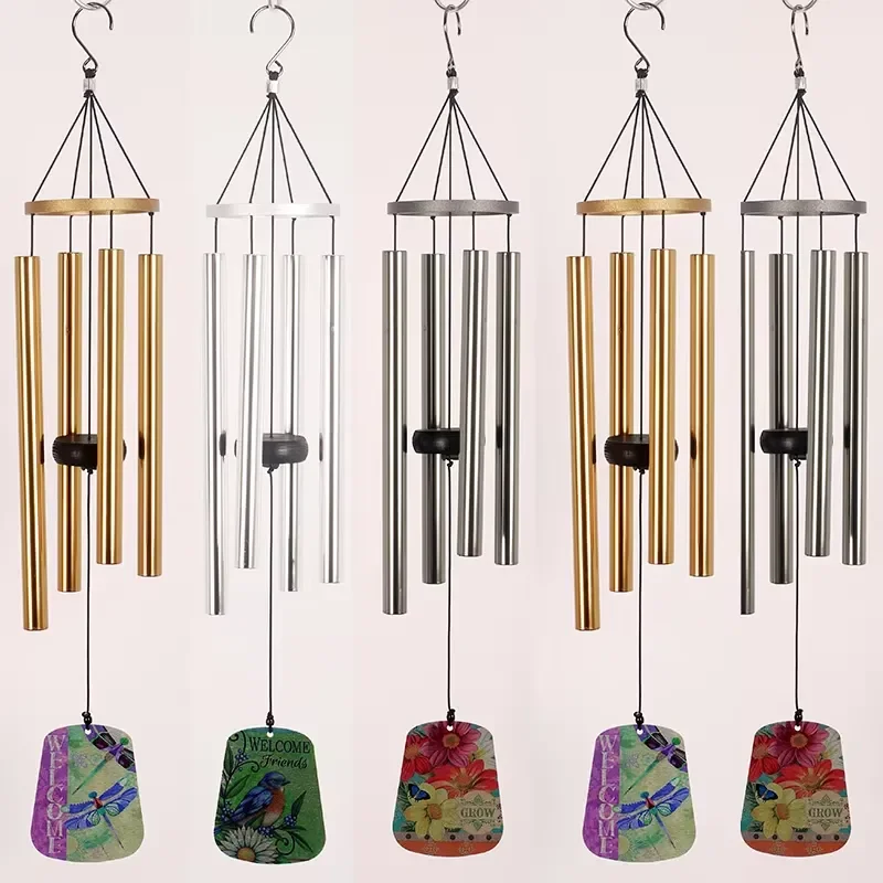 Mini wind chimes, deep tone butterfly wind chimes, garden decoration and outdoor sympathy wind chimes