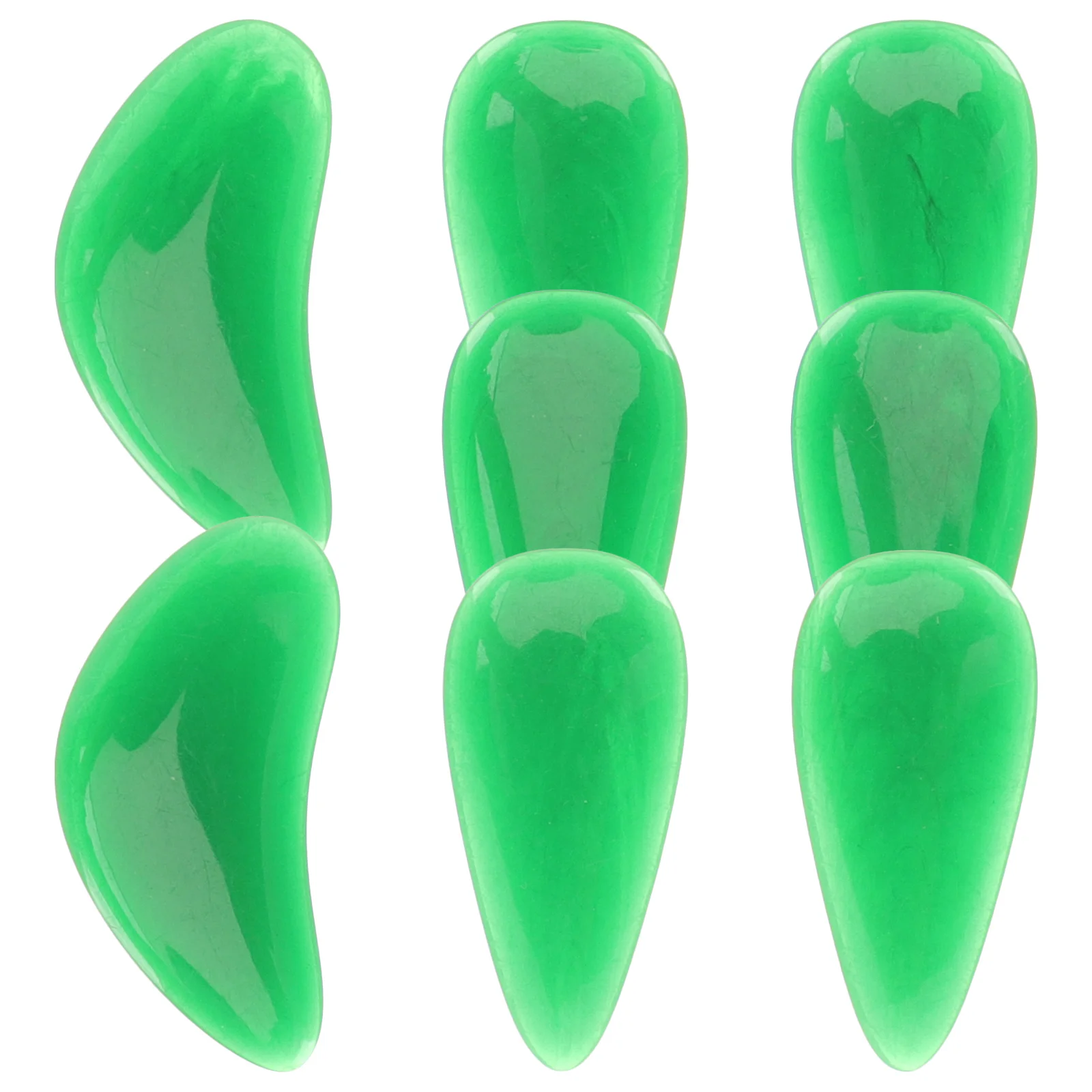 

8pcs Guzheng Nails Plastic Lightweight Ergonomic Design Fingers Protection String Instrument Picks Musical Accessories