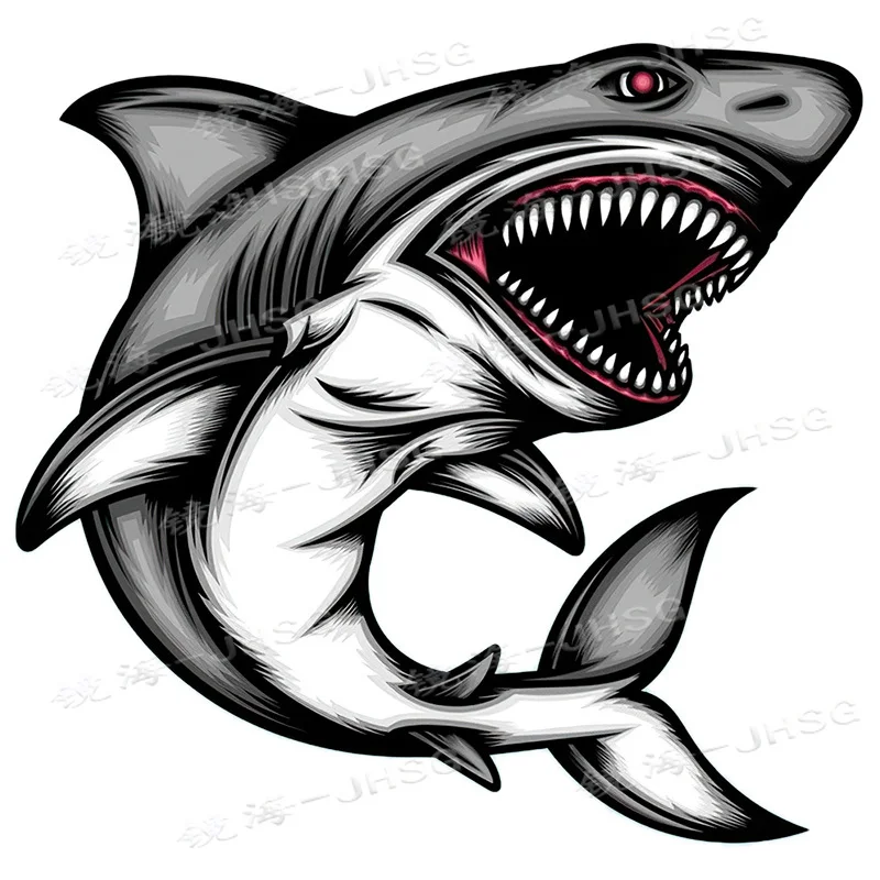 

Fierce White Crocodile Scratch Resistant Film Waterproof Personalized Decal