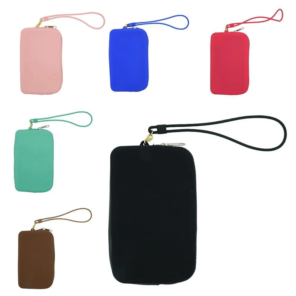 Fashion Multifunction Rectangular Wallet Silicone Waterproof Carrying Handbags Space Saving Coin Purse Men