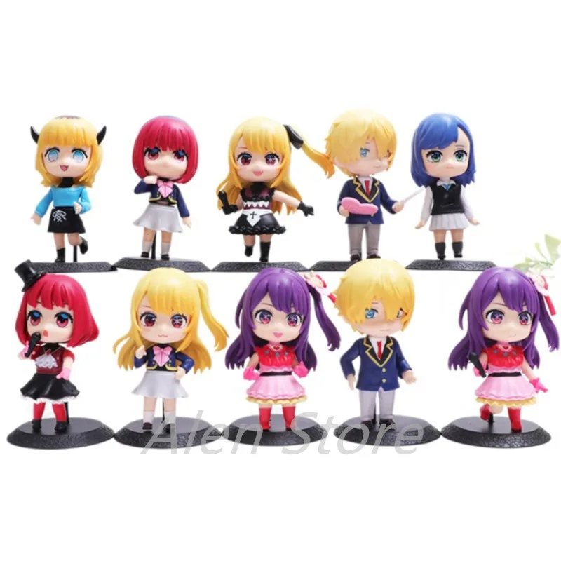 10pcs/set OSHI NO KO Girls Anime Action Figure Toys 10CM