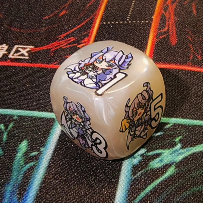 Yu-Gi-Oh! Q Version Lovely Labrynth of The Silver Castle Multi-sided Dice YGO 20mm Damage Indicator Token Counter Game Dice Toy view 5