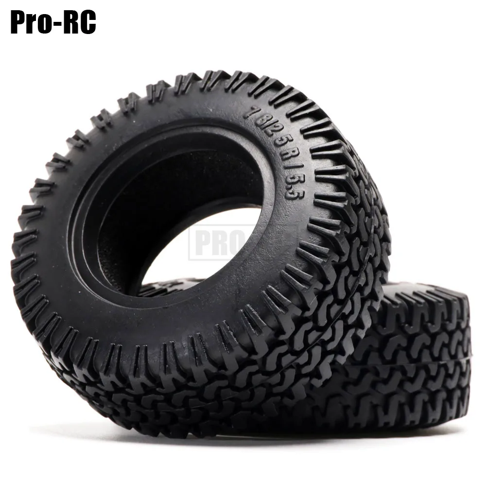 4Pcs 1.55 Inch Rubber Wheels Tires Tyre for 1/10 RC Crawler Car RC4WD D90 TF2 MST Jimny Axial 90069 Tamiya CC01 LC70