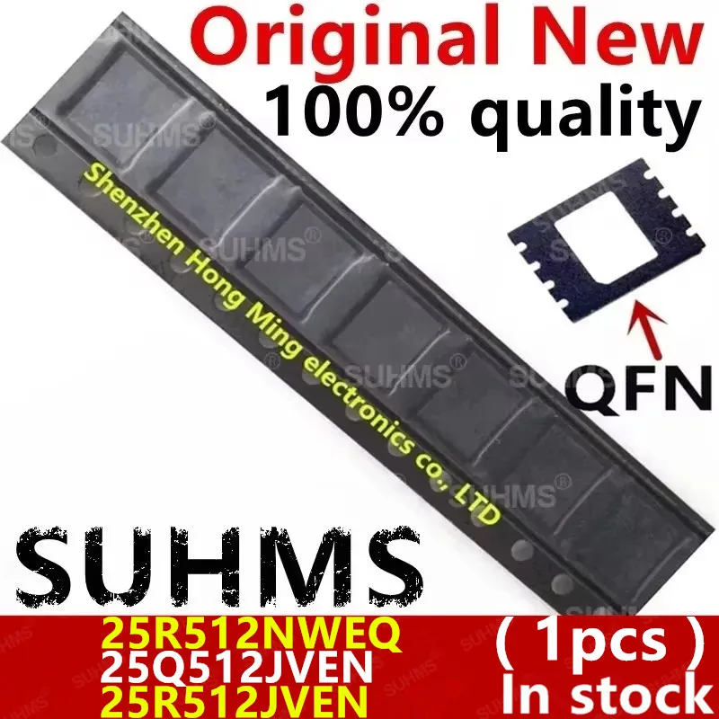 (1 Stück) Neu 25Q512JVEN 25R512JVEN 25R512NWEQ W25Q512JVEN W25R512JVEN W25R512NWEQ W25Q512JVEIN W25R512JVEIN W25R512NWEIQ QFN-8