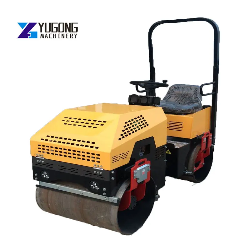 Double Drum Ride On Road Roller Compactor Machine  Construction Tools  Garbage Compactor Road Compactor Machine