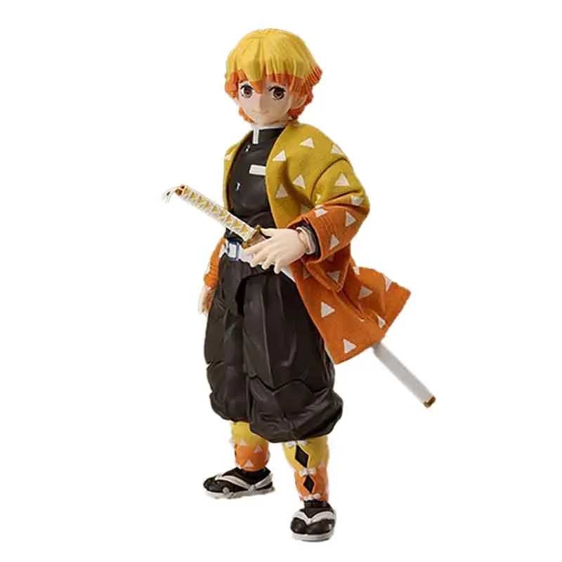 

Оригинальный подлинный ANIPLEX BUZZmod. Оригинальная Коллекционная анимационная игрушка Agatsuma Zenitsu 1/12 13 см