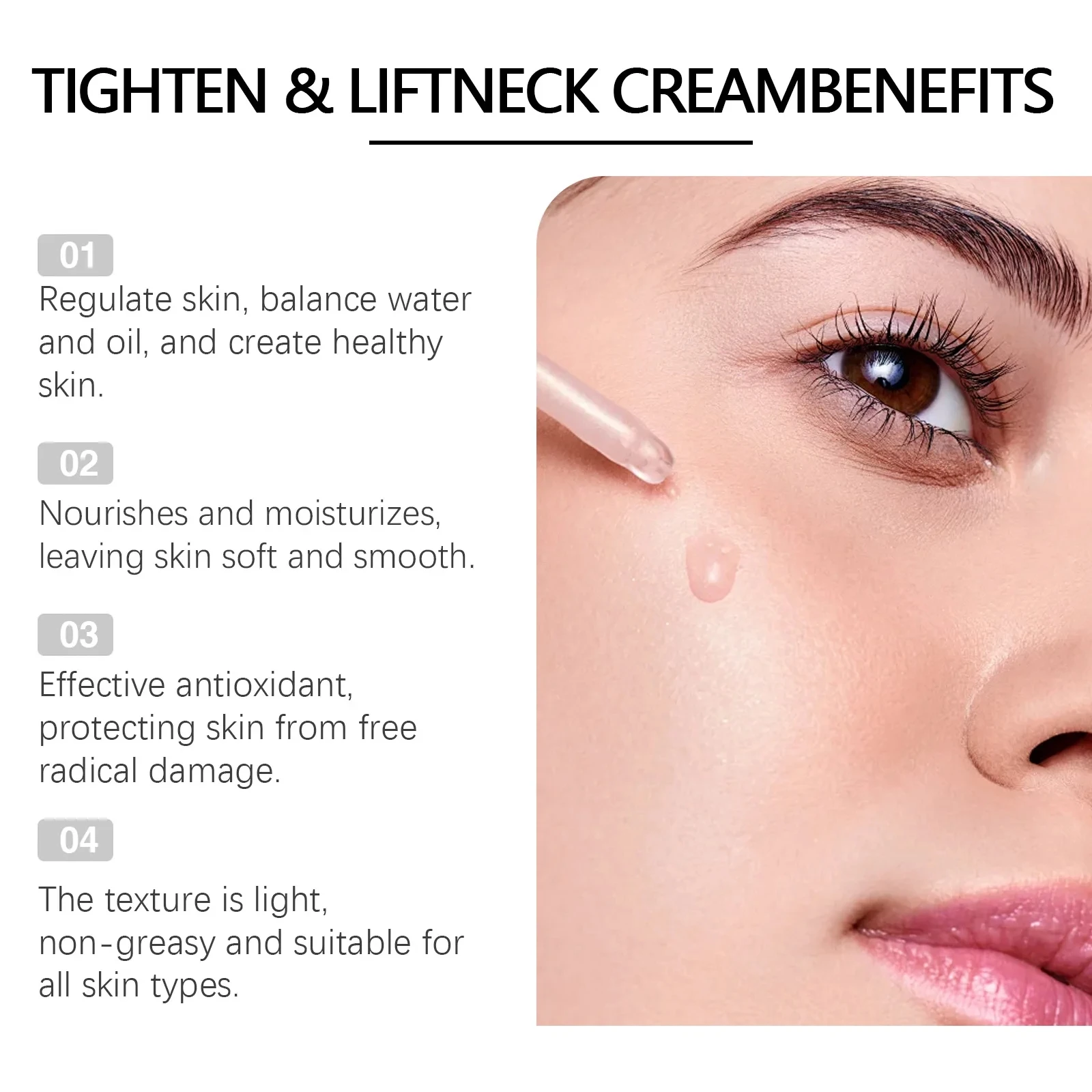 Lactobionic Acid Shrink Pores Serum Nourish Smooth Pores Blackhead Removing Exfoliating Moisturizing Hyaluronic Acid Essence