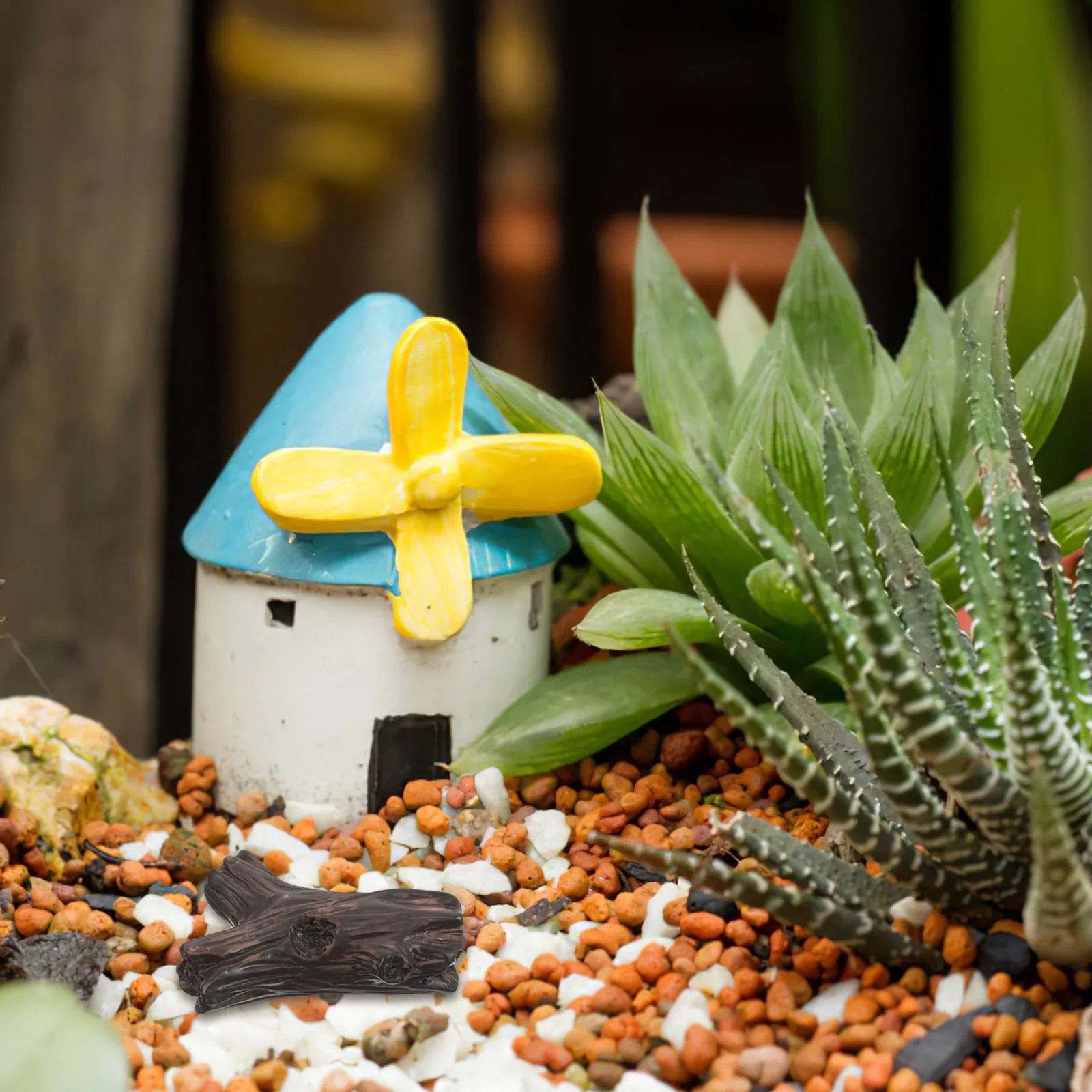 10 pz Micro Paesaggio Ornamenti Resina Ceppo di Albero Decor Per Fai Da Te Treno In Miniatura Set Fata Giardino Terrario Tavolo di Sabbia Casa Delle Bambole