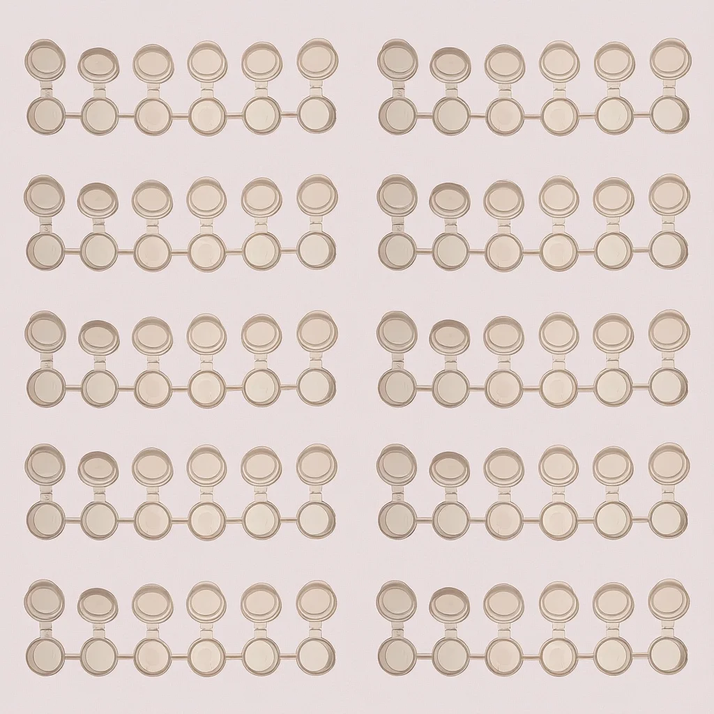 40 قطعة حاويات تخزين بلاستيكية 2 مللي مع أغطية لطلاء أصباغ مستحضرات التجميل مسحوق لامع أواني طلاء صغيرة فارغة