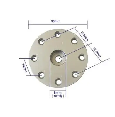 CNC aluminiowe wytrzymałe serwo U uchwyt mocujący rogowe ramię tarczowe 18T dla 60KG-120KG momentu obrotowego DS5160 5160 RC serwo robota samochodowy