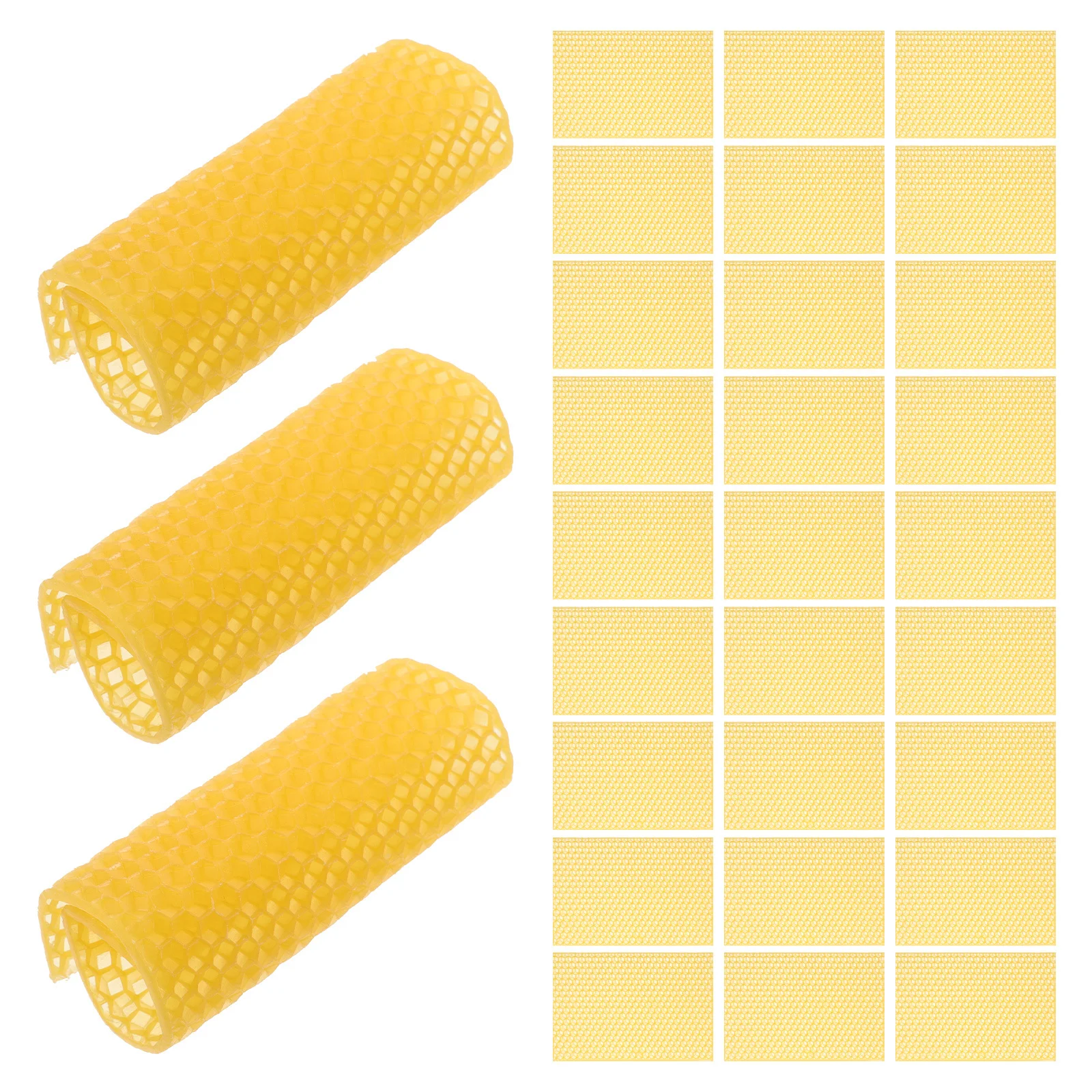

30Pcs Beeswax Sheets for Rolling Candles DIY Projects Home Decor Wedding Setups Relaxation Aroma Sleep Quality