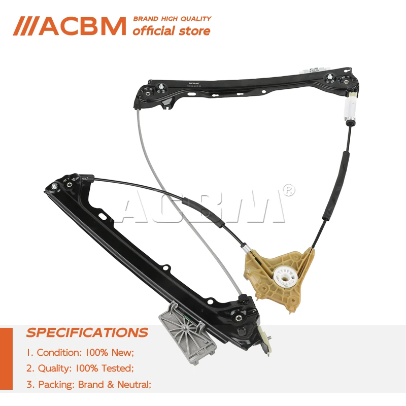 51337193455 ACBM Front Left Side Power Window Regulator w/o Motor 51337119207 for BMW 3 Series E92 E93 M3 328i 335i 2005-2013