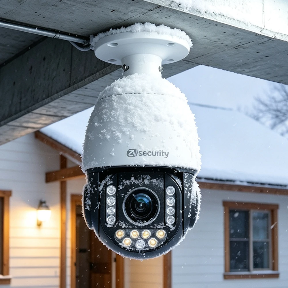 Ceiling‑Mount Outdoor PoE PTZ Dome IP Camera 4K 8MP,30X Optical Zoom,360 Degree Human Vehicle Recognition Auto Zoom Tracking