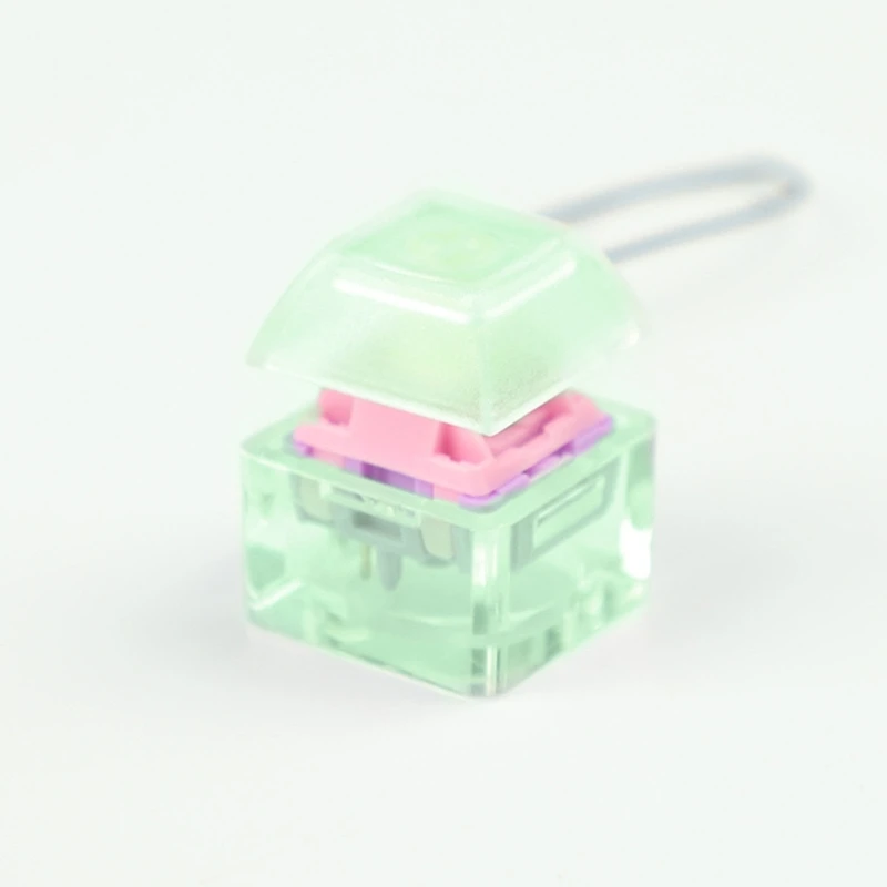 For Gateron Switches Tester Switches Sampler Mechanical Keyboards 1-KeySwitch Testing Tool Translucent Switches Keychain