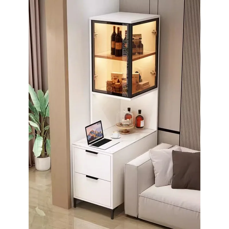 Sofa-Seitenschrank, Bücherregal mit Zugnaht