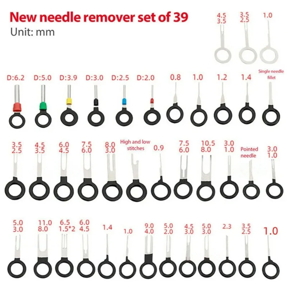 26/38/41/59Pcs Automotive Plug Pullers Car Terminal Removal Repair Tools Electrical Wiring Crimp Connector Pin Extractor Kit view 5