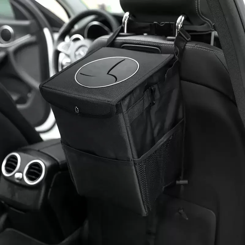 

Collapsible car trash can,Car trash can with lid and storage bag with watertight,bote de basura para auto,as a Car Organizer Bag